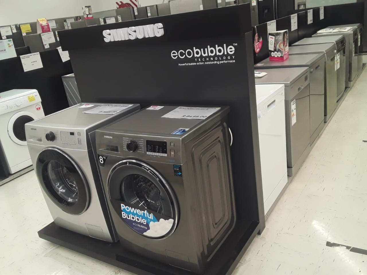 HOW MUCH DOES SHOPFITTING COST - End Cap - Samsung Washing Machines