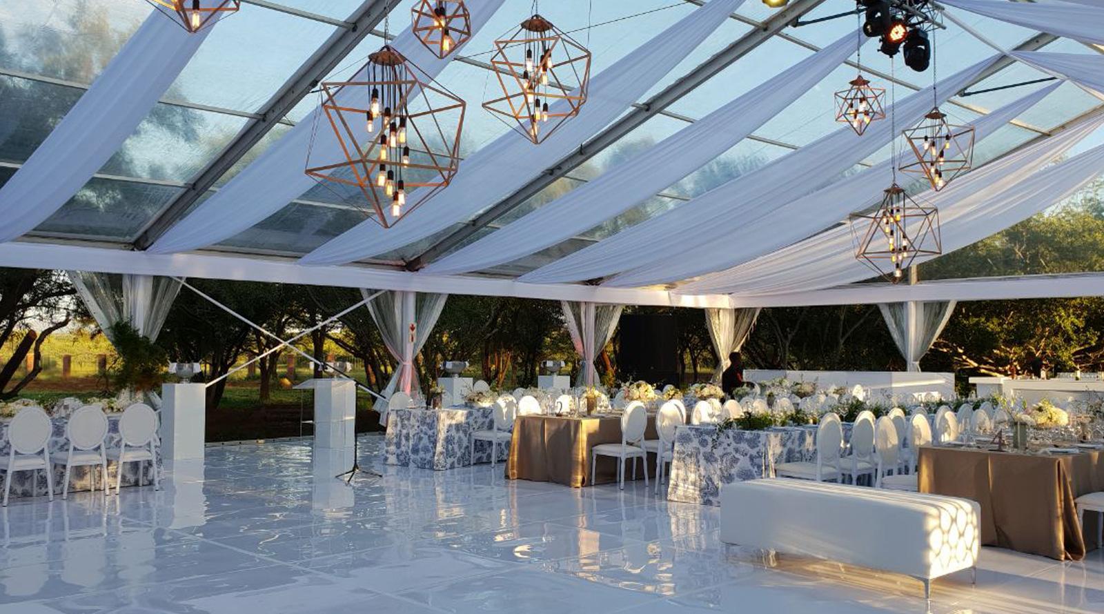 Clear skin PVC marquee