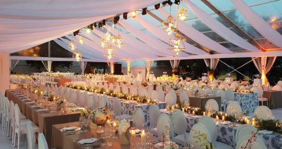 Glass tent hire deals